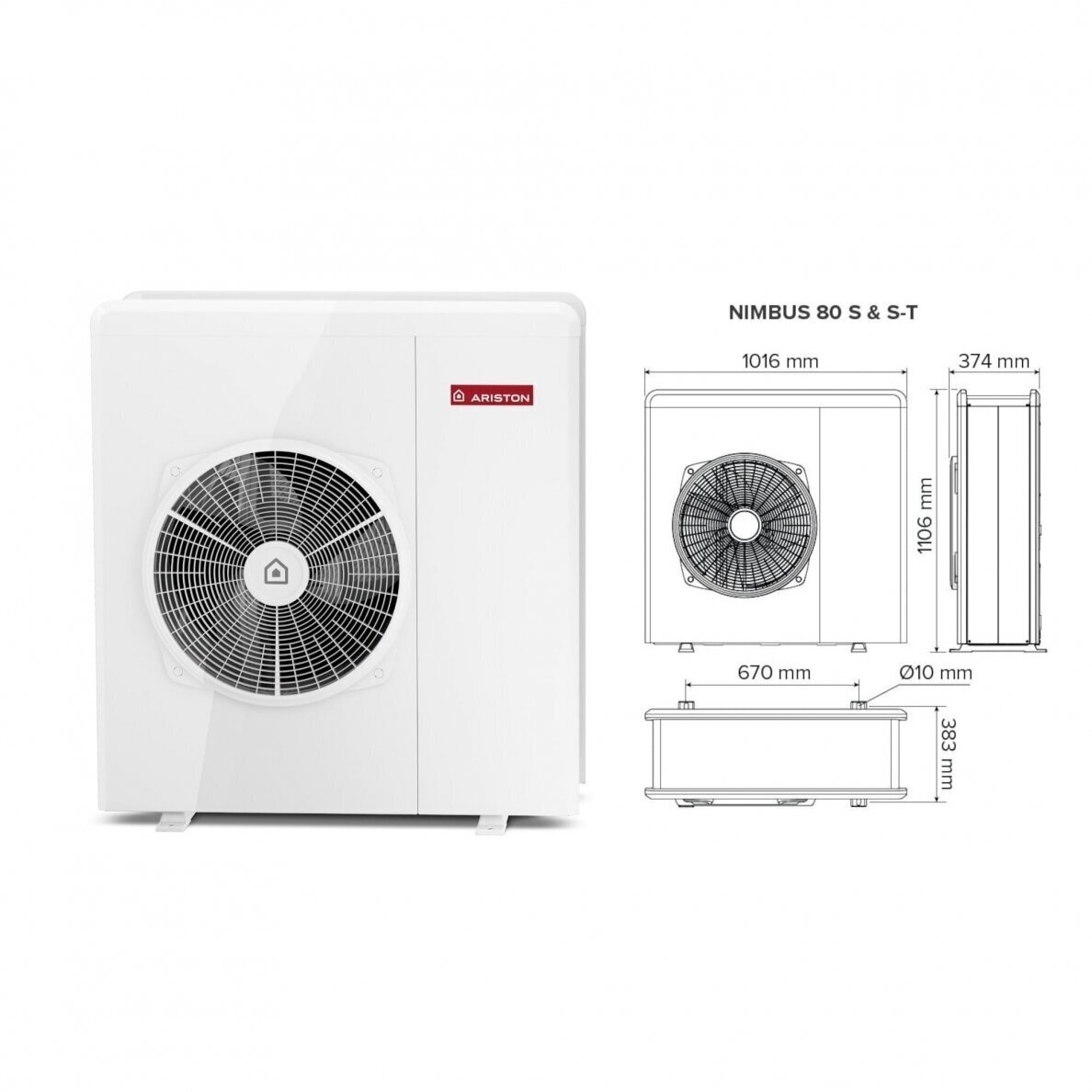 Siltumsūknis ARISTON Nimbus Compact 35 S Net R32, 6,35kW 2 Siltumsūknis ARISTON Nimbus Compact 35 S Net R32, 6,35kW 2