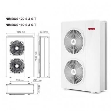 Ariston Nimbus Flex 120S T Net siltumsūknis 13,87kW 1 Ariston Nimbus Flex 120S T Net siltumsūknis 13,87kW 1