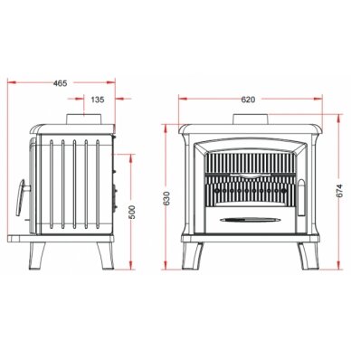 Invicta NORIK, antracīts 6 kW 1 Invicta NORIK, antracīts 6 kW 1