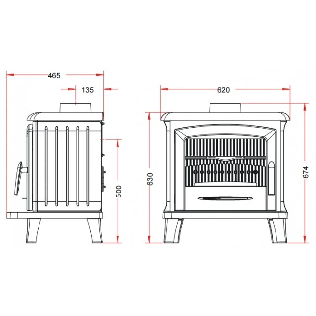 Invicta NORIK, antracīts 6 kW 1 Invicta NORIK, antracīts 6 kW 1