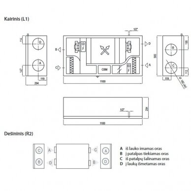Komfovent Domekt CF 250 F C6M рекуператор 2 Komfovent Domekt CF 250 F C6M рекуператор 2