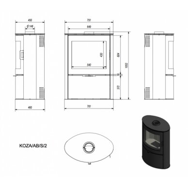 Печь Kratki AB S 2, 10кВт 1 Печь Kratki AB S 2, 10кВт 1