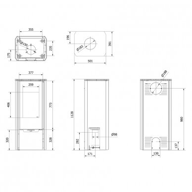 Krāsns Kratki Enyo, 8kW 1 Krāsns Kratki Enyo, 8kW 1