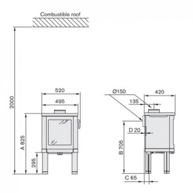 Krāsns NIBE Contura 52T 1 Krāsns NIBE Contura 52T 1