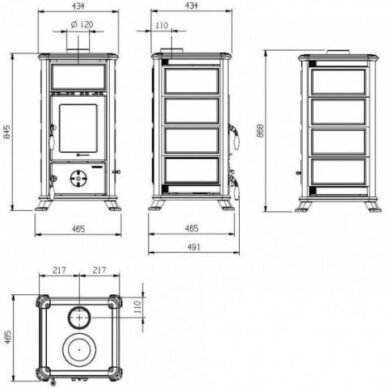 Nordica Dorella L8 ar akmens vai keramikas apdari 6,8kW 3 Nordica Dorella L8 ar akmens vai keramikas apdari 6,8kW 3