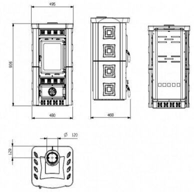 Nordica Gaia, с керамической отделкой, 6кВт 4 Nordica Gaia, с керамической отделкой, 6кВт 4