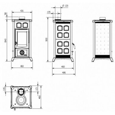 Nordica Gemma ar akmens vai keramikas apdari 6,0kW 1 Nordica Gemma ar akmens vai keramikas apdari 6,0kW 1