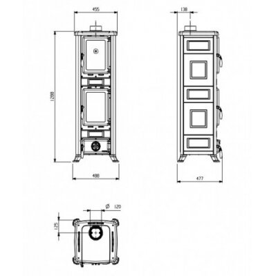 Nordica Fulvia Forno, с керамической или каменной отделкой, 9,1кВт 2 Nordica Fulvia Forno, с керамической или каменной отделкой, 9,1кВт 2
