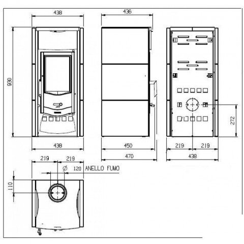 Nordica Asia, с каменной отделкой, 6кВт 2 Nordica Asia, с каменной отделкой, 6кВт 2