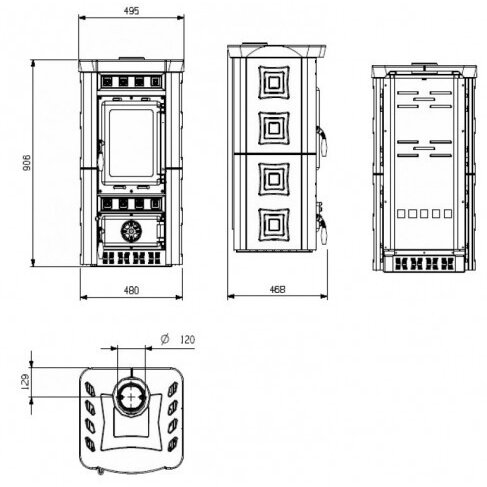 Nordica Gaia, с керамической отделкой, 6кВт 4 Nordica Gaia, с керамической отделкой, 6кВт 4