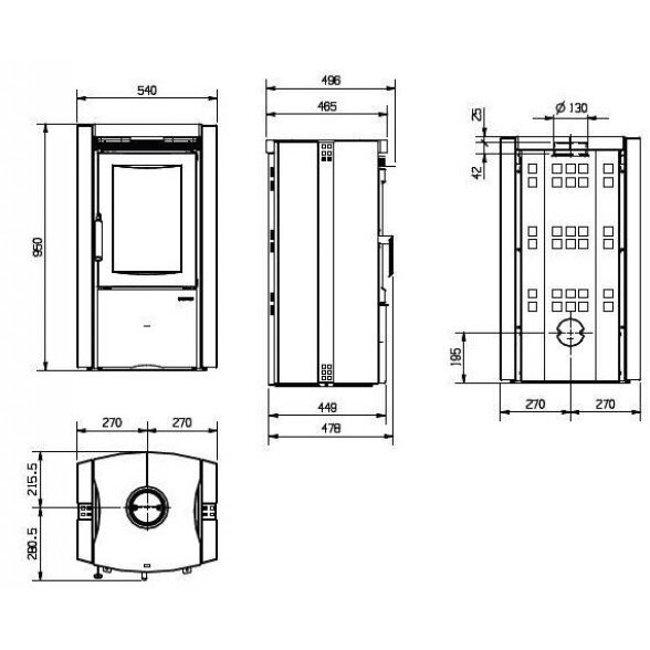 Nordica Ester, с каменной отделкой, 9,4кВт 3