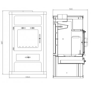Tērauda krāsns Comfort KB, ar keramikas pārklājumu, 11kW 1 Tērauda krāsns Comfort KB, ar keramikas pārklājumu, 11kW 1