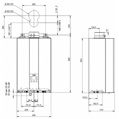 Wolf FGB 28 (28кВт) конденсационный подвесной котел 1 Wolf FGB 28 (28кВт) конденсационный подвесной котел 1