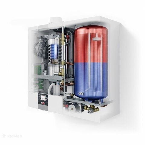 Wolf CGW 24/140 (24kW) karināms kondensācijas apkures katls ar karstā ūdens sildītāju 1 Wolf CGW 24/140 (24kW) karināms kondensācijas apkures katls ar karstā ūdens sildītāju 1