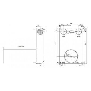 Zehnder ComfoAir 70 (70m3/h) mini rekuperators 1 Zehnder ComfoAir 70 (70m3/h) mini rekuperators 1