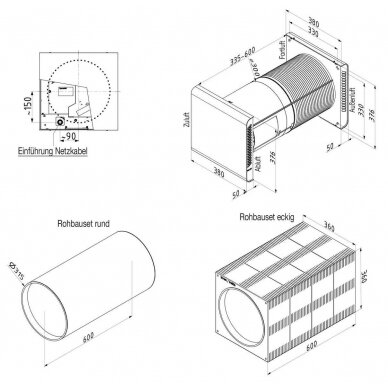 Zehnder ComfoSpot 50 (40m3/h) mini rekuperators 2 Zehnder ComfoSpot 50 (40m3/h) mini rekuperators 2
