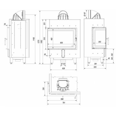 Kamīns Kratki Lucy/L/BS, 12kW 4 Kamīns Kratki Lucy/L/BS, 12kW 4