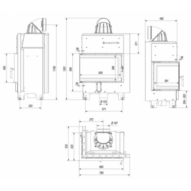 Kamīns Kratki MBM/P/BS, 10kW 6 Kamīns Kratki MBM/P/BS, 10kW 6