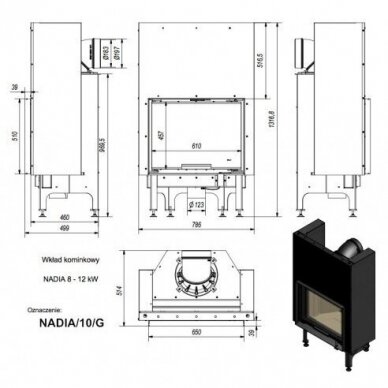Kamīna kurtuve Kratki Nadia G 10kW 1 Kamīna kurtuve Kratki Nadia G 10kW 1