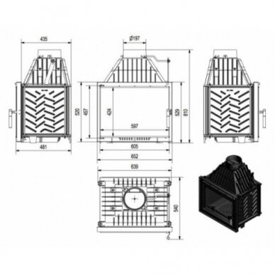 Kamīns Kratki Zuzia 16 kW DECO 1 Kamīns Kratki Zuzia 16 kW DECO 1