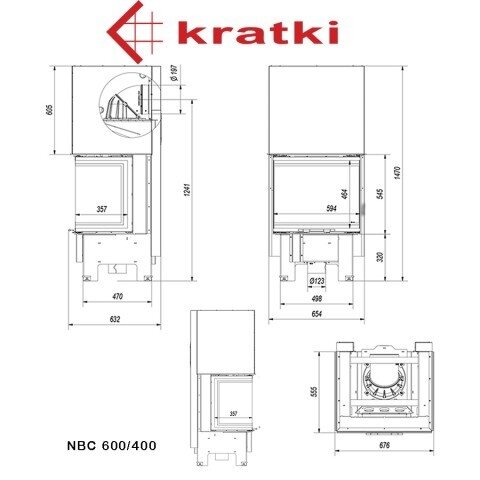 Kamīns Kratki NBC/600/400 9kW 3 Kamīns Kratki NBC/600/400 9kW 3