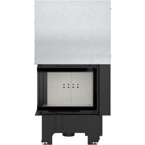 Kamīns Kratki VNL 610/430 9kW ar stūra stiklu 2